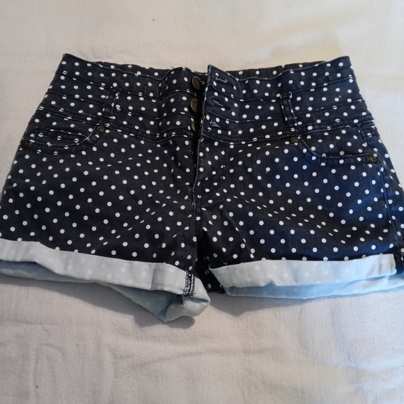 Women's polka-dot shorts size 8 - Picture 1 of 3